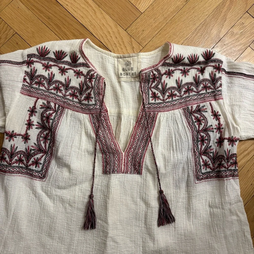 Blue Boheme Isabella Embroidered Blouse